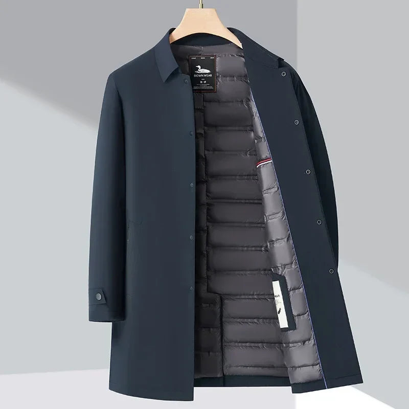 Waterproof Long Winter Trench Coat - Nocini