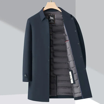Waterproof Long Winter Trench Coat - Nocini