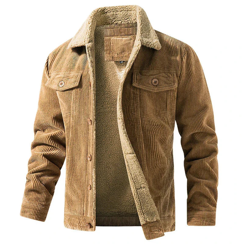 Rugged Plaid Mens Jacket - Warm Classic Fit