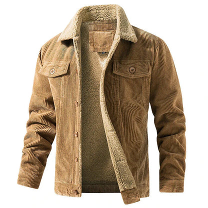 Rugged Plaid Mens Jacket - Warm Classic Fit