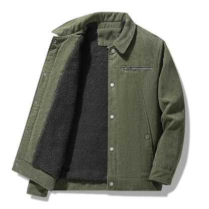 Textured Cotton Button Jacket