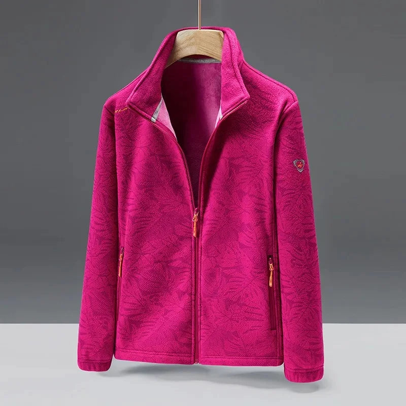 Warm Men's Fleece Coat with Zip Pockets