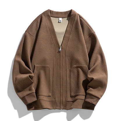 Casual Fit Zip Up Sweater
