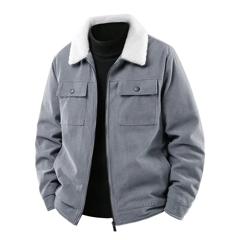 Casual Fit Corduroy Bomber Jacket