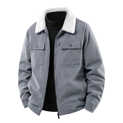 Casual Fit Corduroy Bomber Jacket