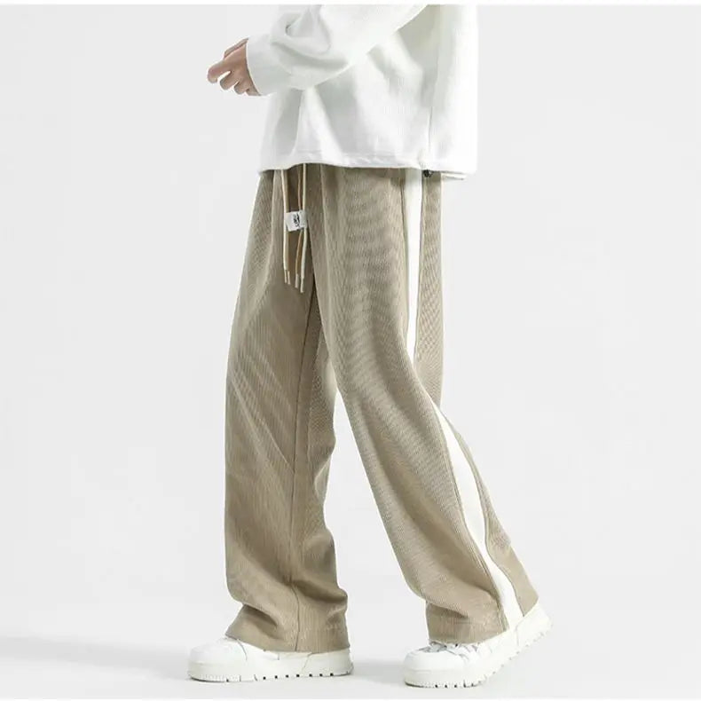 Comfortable Corduroy Jogger Pants with Side Stripes