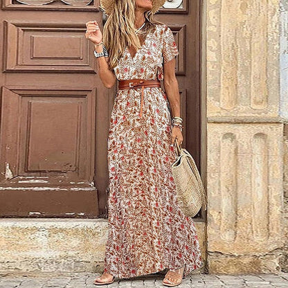 Unique Floral Maxi Dress