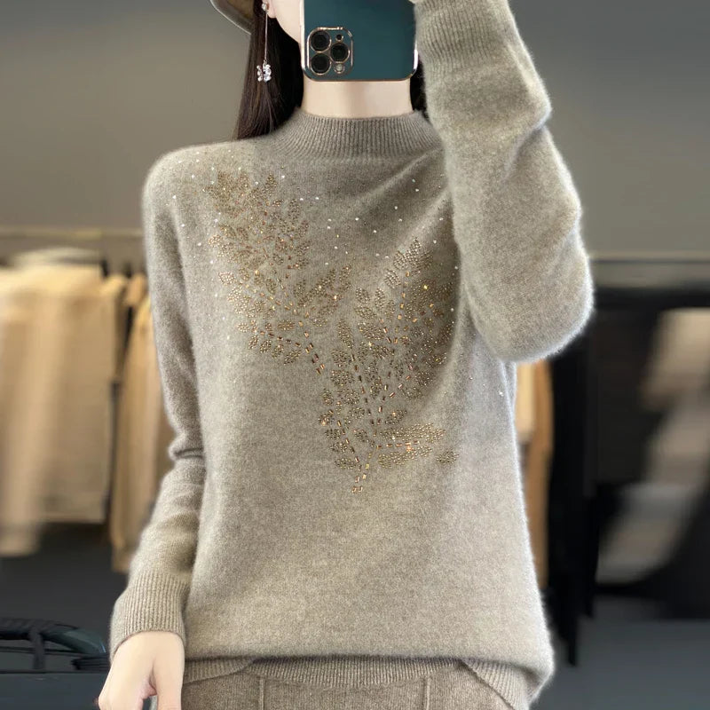 Decorative Knit Sweater