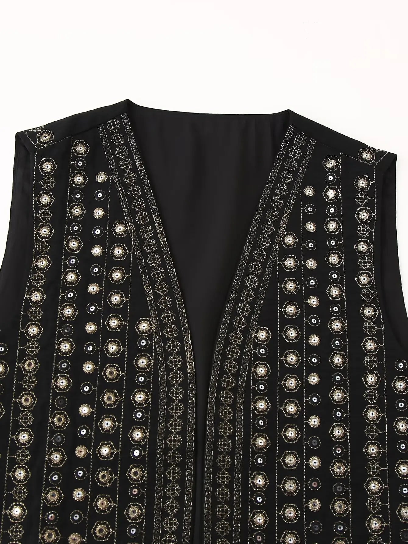 Glittery Embellished Bohemian Waistcoat