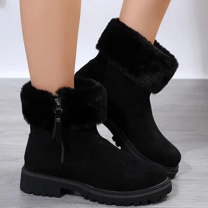 Soft Cuff Low Heel Ankle Boots - Nocini