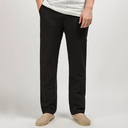 Comfortable Linen Pants for Men - Straight Leg Style