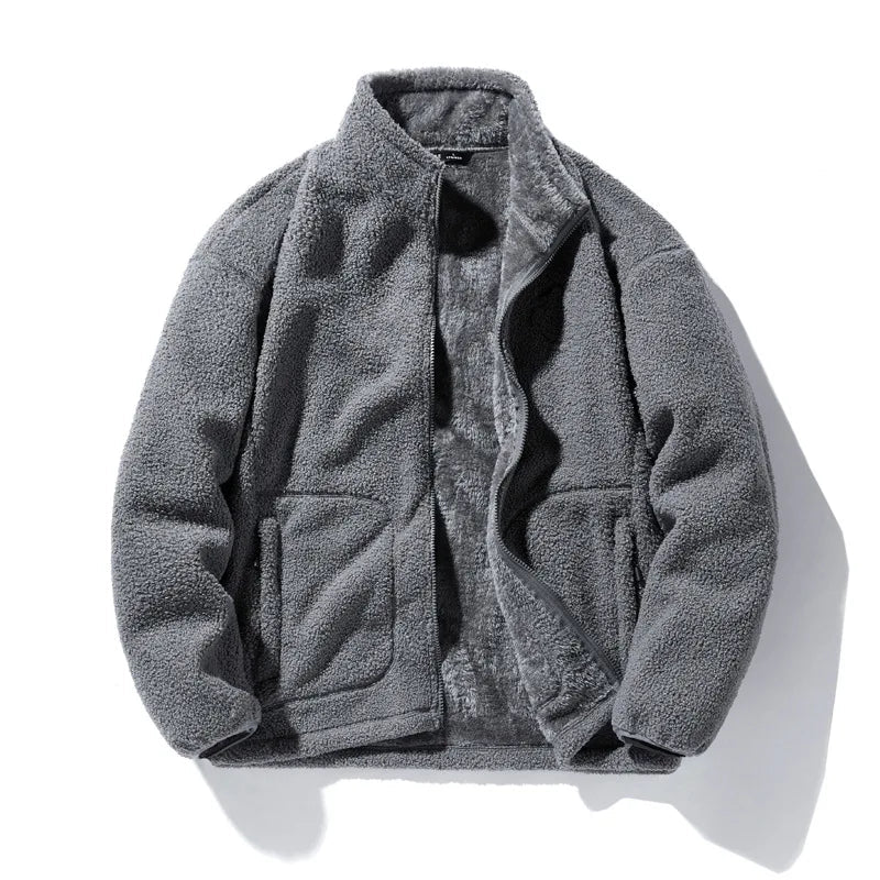 Casual Full Zip Men's Hip Length Coat - Warm and Practical - Nocini