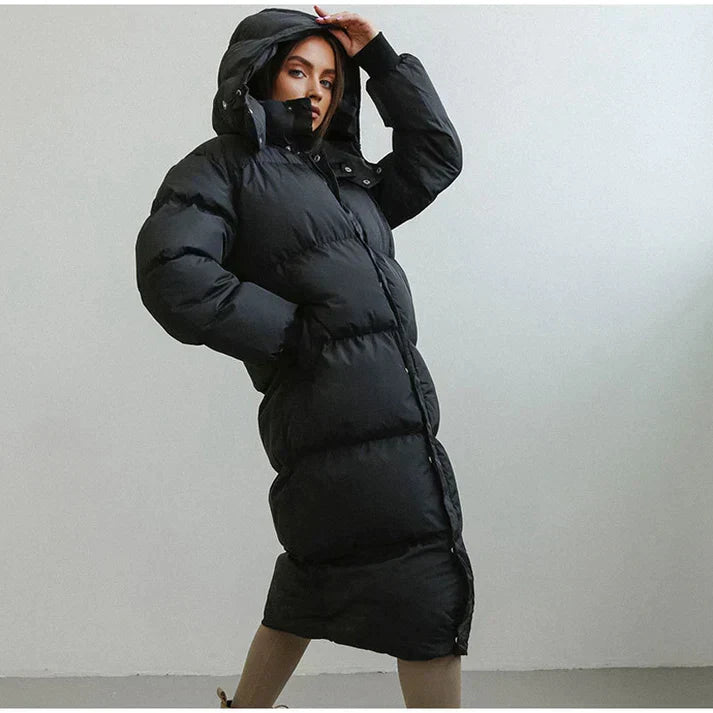 Warm Women's Down Filled Parka Coat - Nocini
