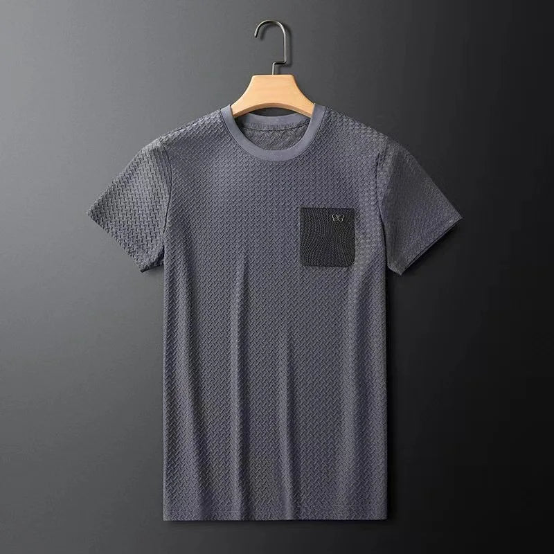 Textured Grid Pattern Shirt