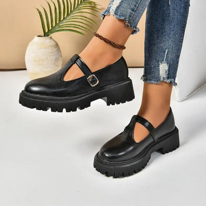 Classic Buckle High Heel Shoe