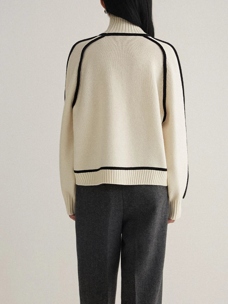 Luxurious Red Crew Neck Sweater