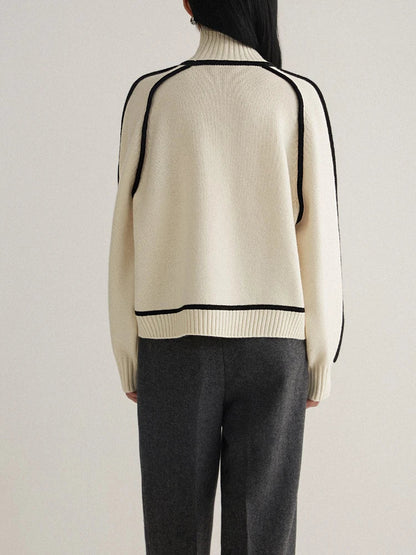 Luxurious Red Crew Neck Sweater