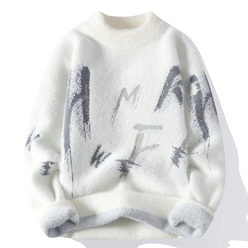 Large Crew Neck Graphic Sweatshirt