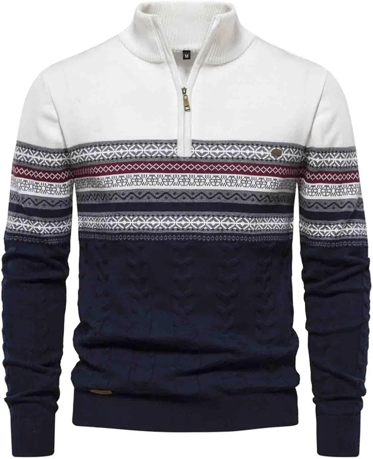Casual Quarter Zip Pullover Sweater