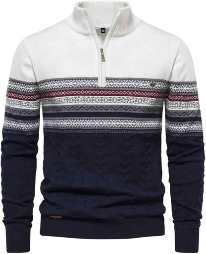 Casual Quarter Zip Pullover Sweater