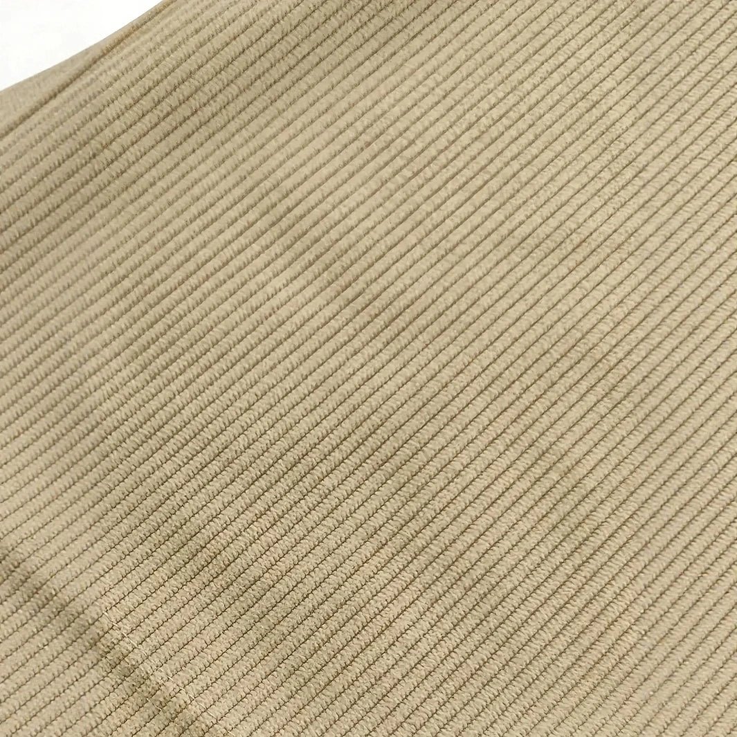 Men's Classic Fit Ribbed Trousers with Elastic Waist