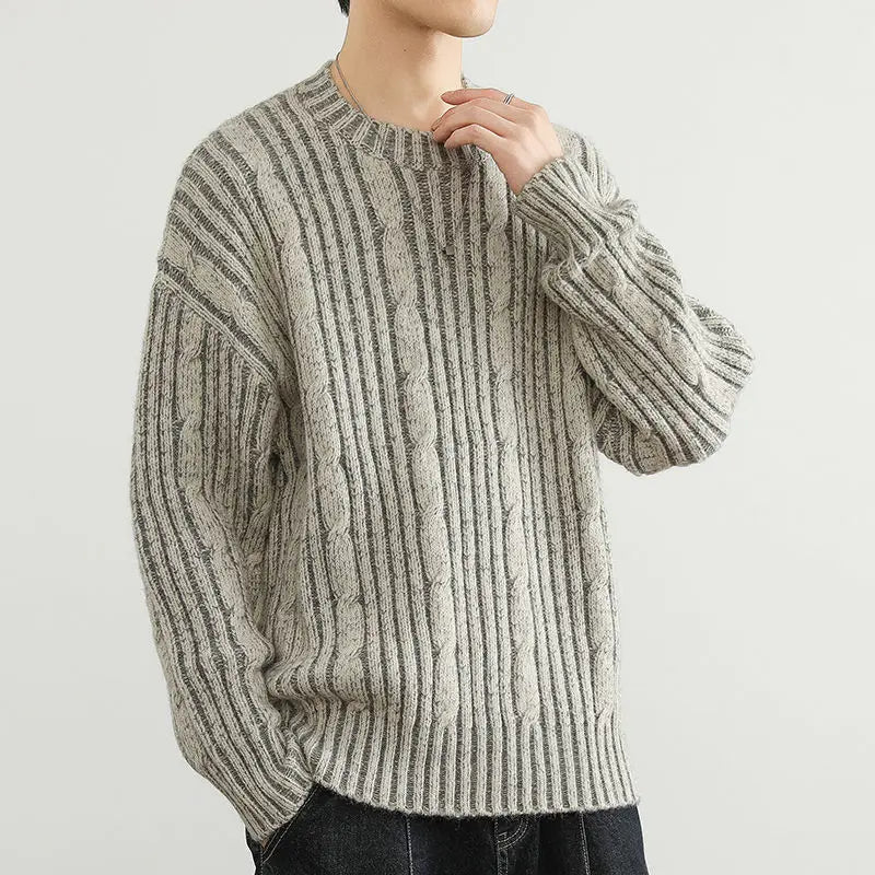 Casual Striped Pullover Sweater