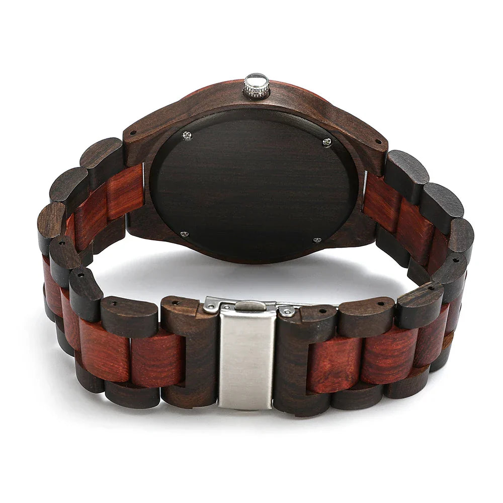 Classic Wooden Round Analog Watch