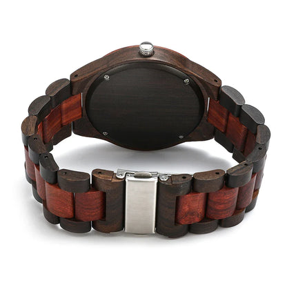 Classic Wooden Round Analog Watch