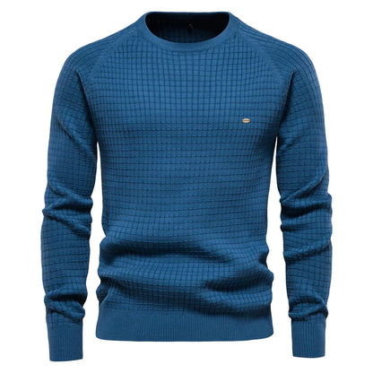 Classic Grid Pattern Mens Sweater - Olytrend