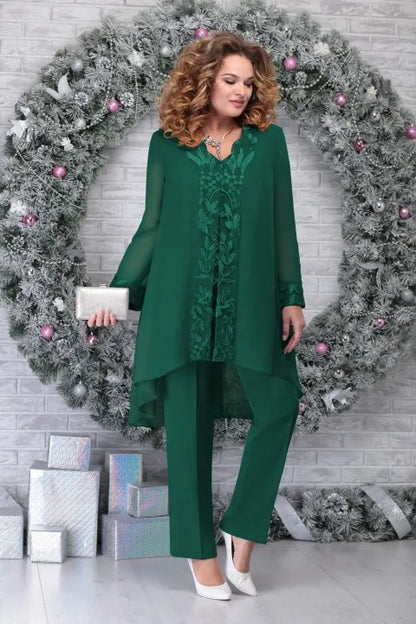 Plus Size Floral 3-Piece Outfit Set