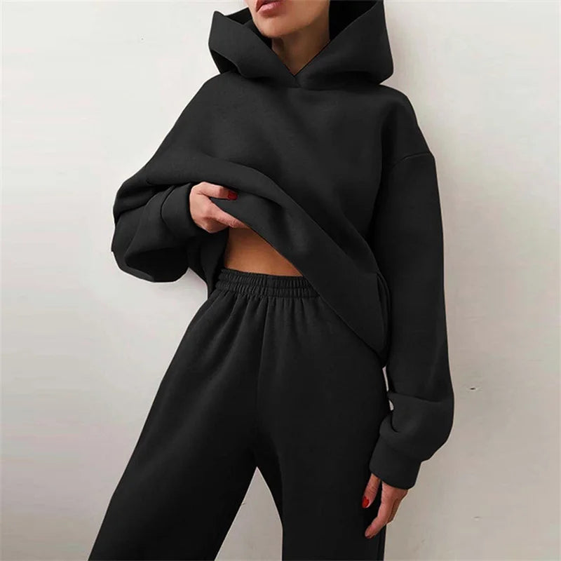 Comfortable Large Sweat Suit Set