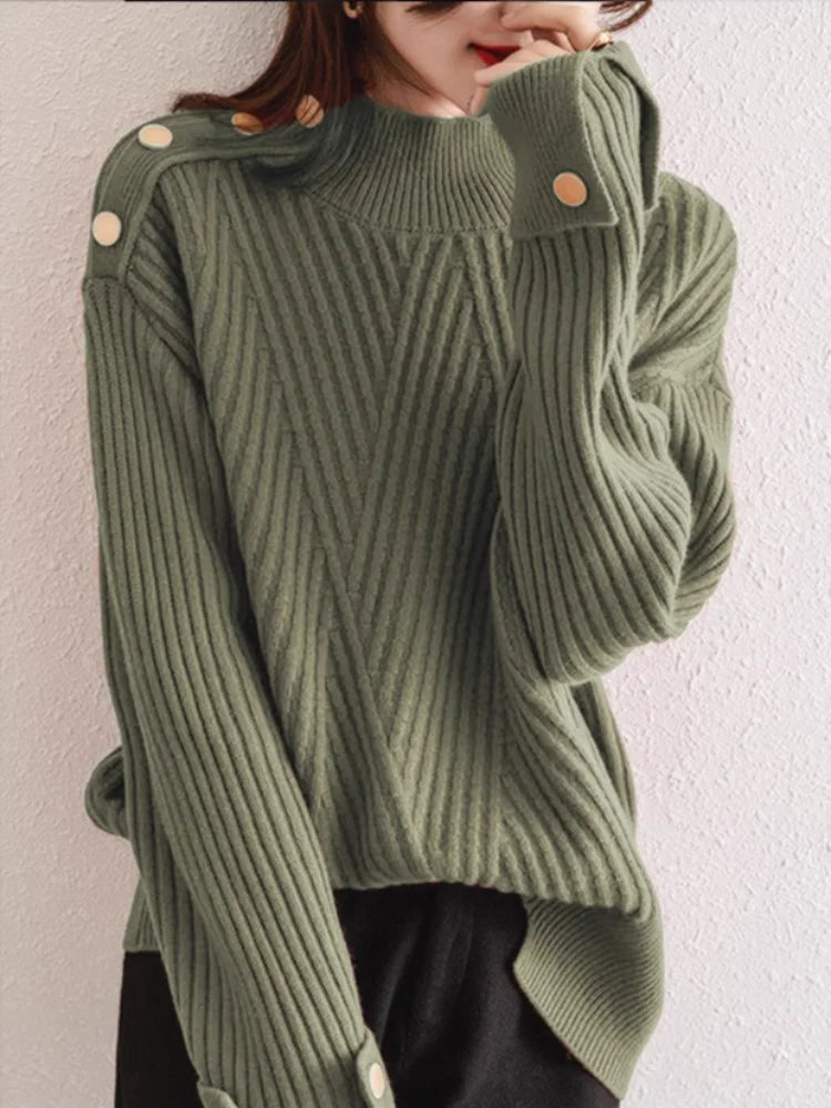 Comfortable Fit Crew Neck Sweater