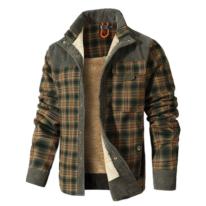 Comfortable Plaid Fleece Shirt Jacket