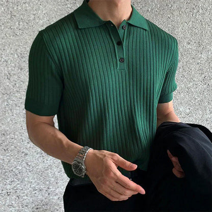 Men's Slim Fit Polo Shirt Soft Short Sleeve Tee - Nocini