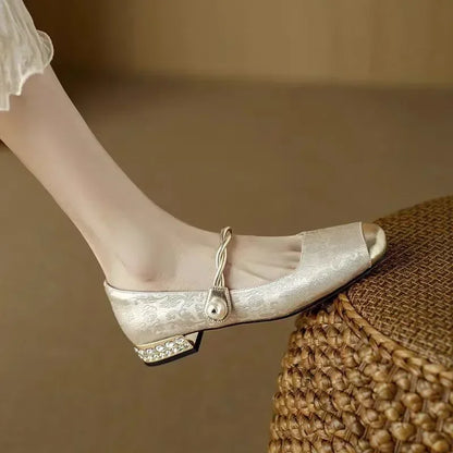 Elegant Mestelle Flat Mary Jane Shoes