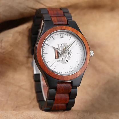 Classic Wooden Round Analog Watch
