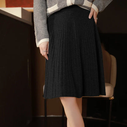Soft Brushed Wool Mini Skirt