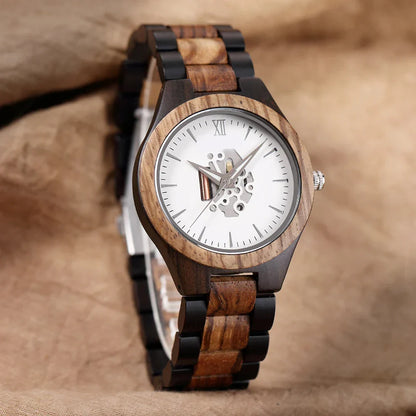 Classic Wooden Round Analog Watch