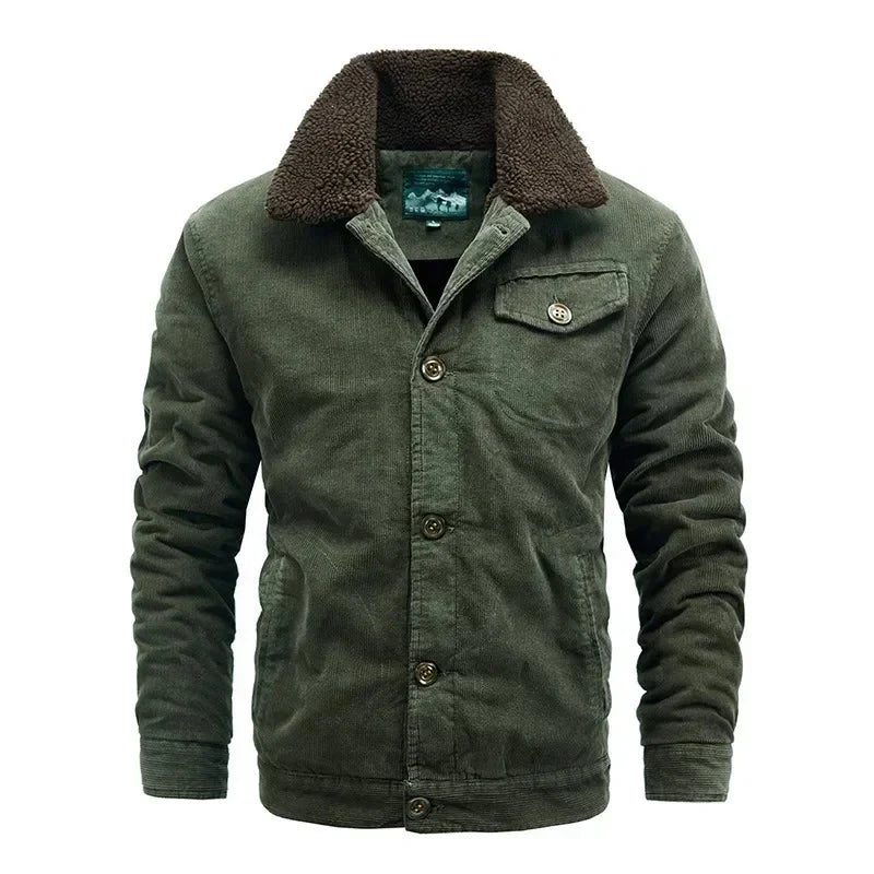 Warm Corduroy Jacket for Men - Soft Relaxed Fit