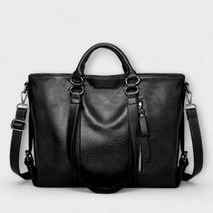 Spacious Genuine Leather Tote Bag