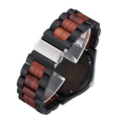 Classic Wooden Round Analog Watch