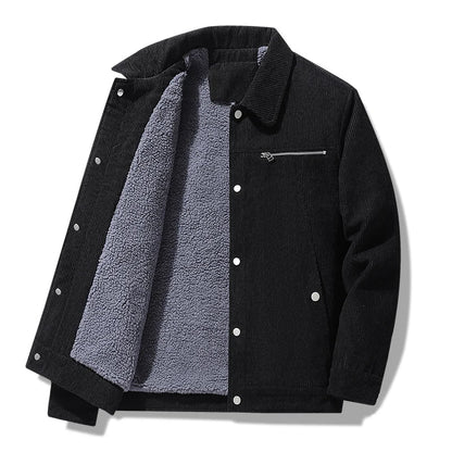 Textured Cotton Button Jacket