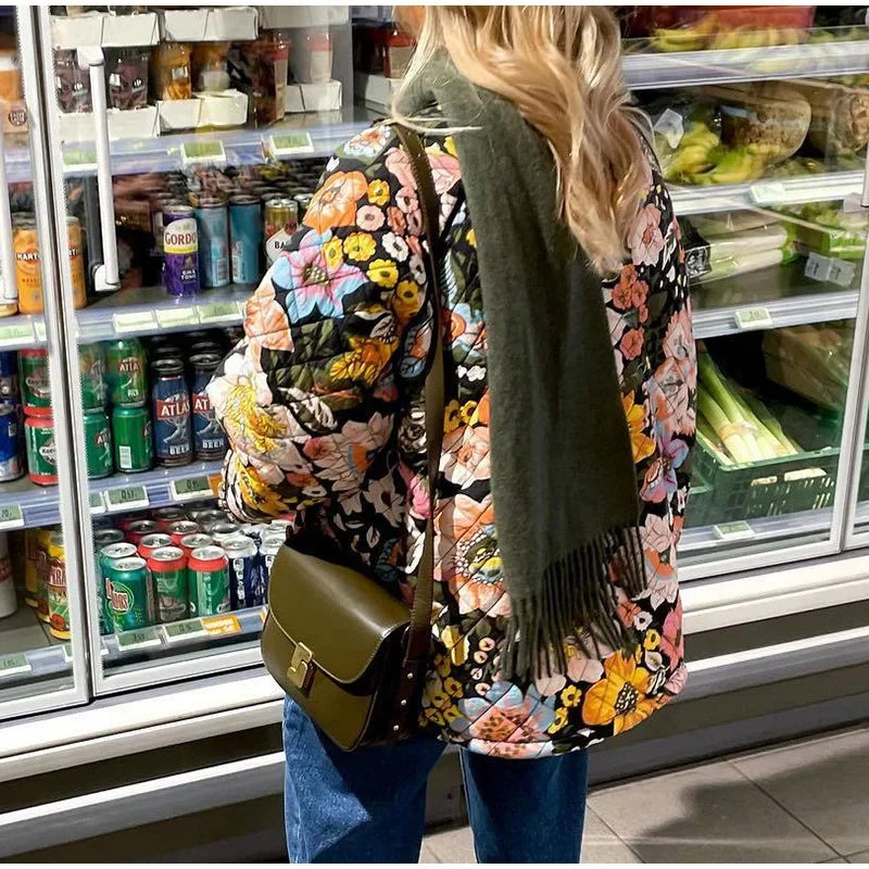 Women's Pretty Patchwork Trench Coat