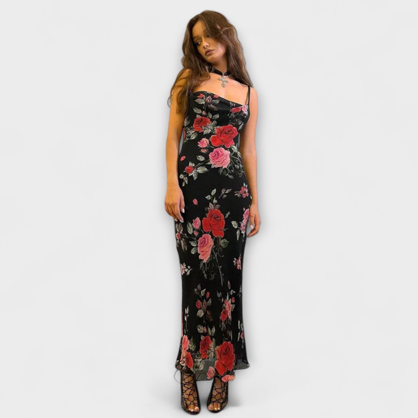 Pretty Floral Summer Party Dress