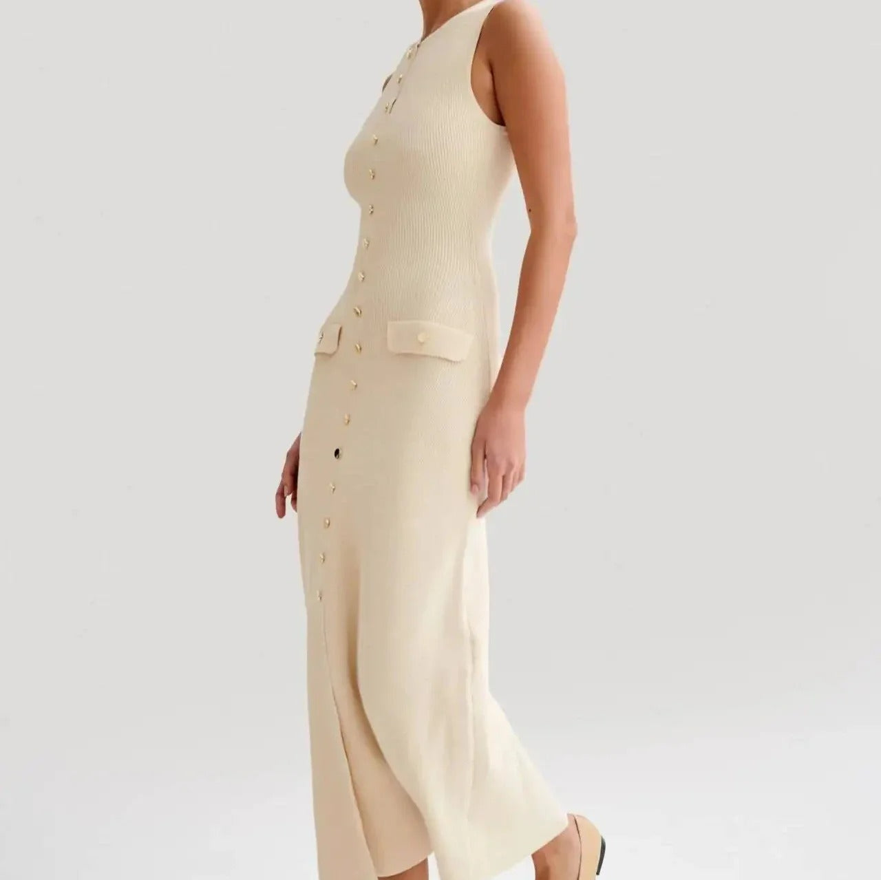 Floral Fit A-line Winter Dress