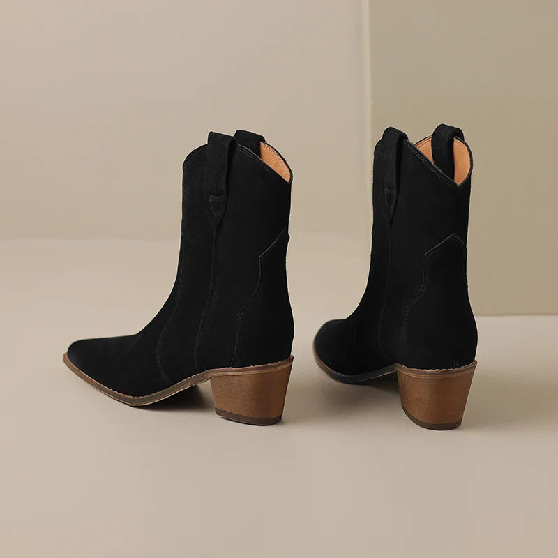 Luxury Soft Leather Ankle Boots