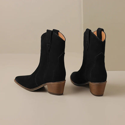 Luxury Soft Leather Ankle Boots