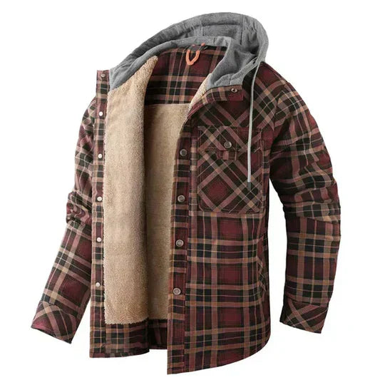 Classic Flannel Hoodie Jacket