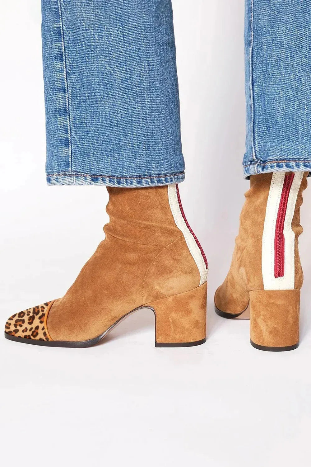 Elegant High Heel Square Toe Boots