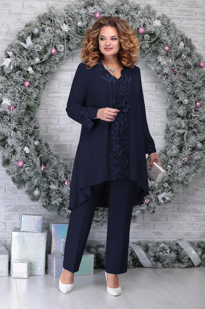 Plus Size Floral 3-Piece Outfit Set